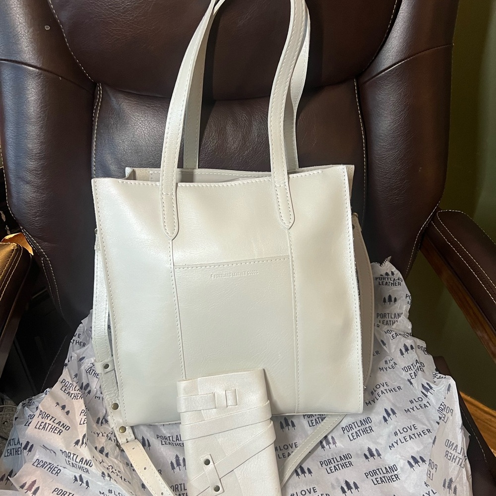 Portland Leather unicorn PEARL large Lola bundle